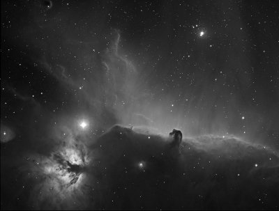 Flame and Horse Nebulas 

20 Ten minute H alpha exposures ASI 1600 MM Cool
