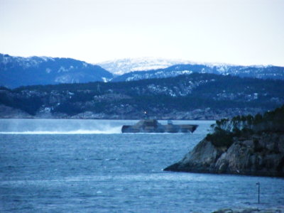 Korvett - Hjeltefjorden - passing Rongesundet