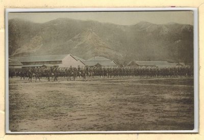 Tientsin 1904 - Soldier Marching Rider.jpg