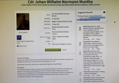 Info About Cdr Johan Wilhelm Normann Munthe
