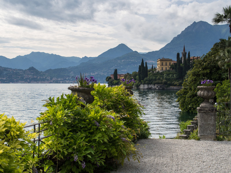 VIiew towards Varenna from Villa Monastero