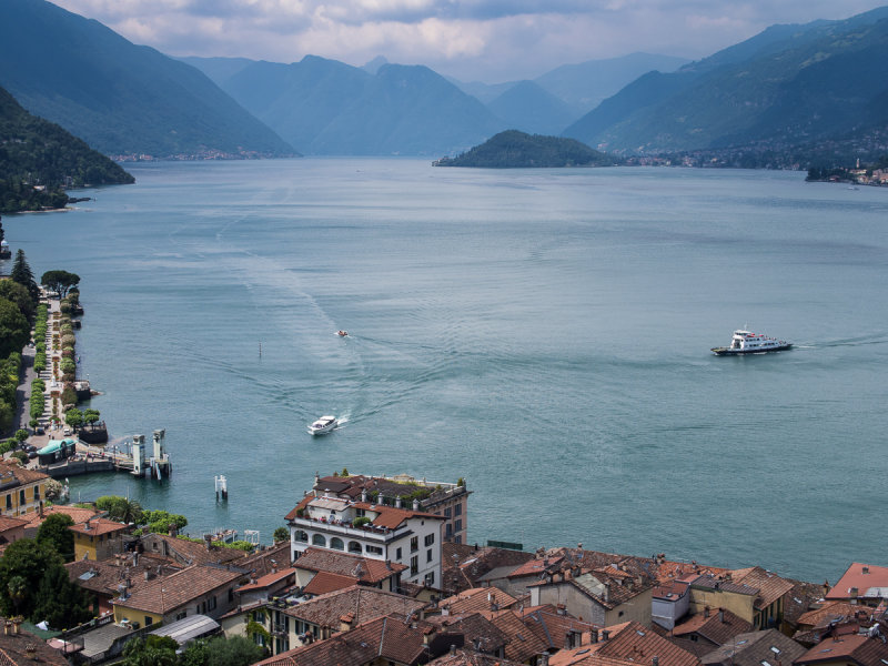 View of Bellagio from Villa Serbellonii