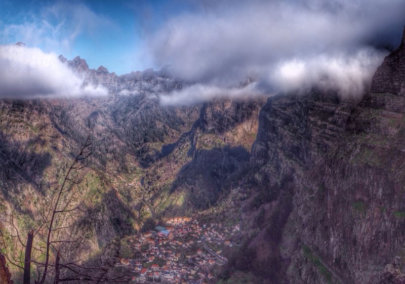 View of Curral from the path between Eira do Serra and Curral 3