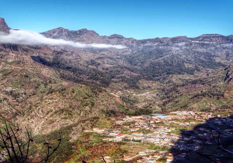 View of Curral from the path between Eira do Serra and Curral 2