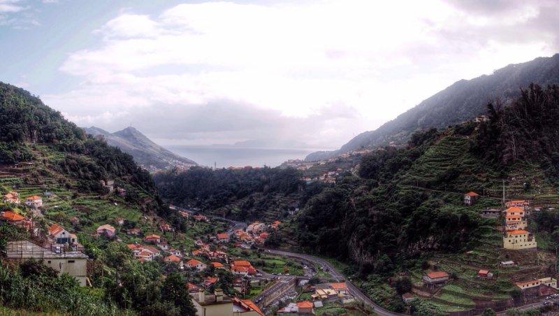Levada do Canical - View toward Machico from Marocos
