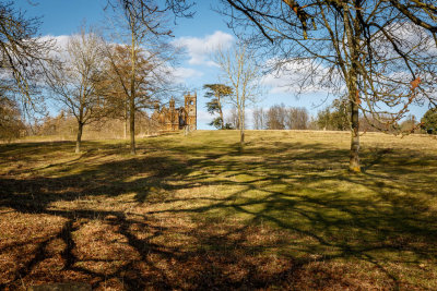 Gothic Temple through the trees