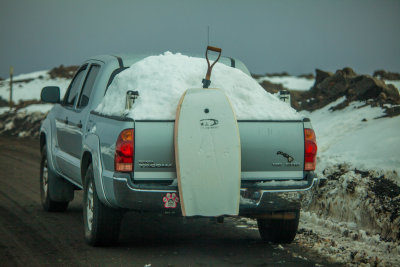 Snowboarding, Hawaiian style. 