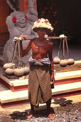 Bali Temple Vendor, 1980
