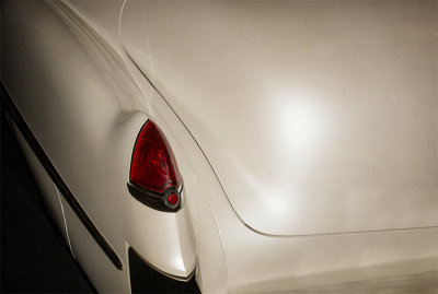 An Old White Caddy