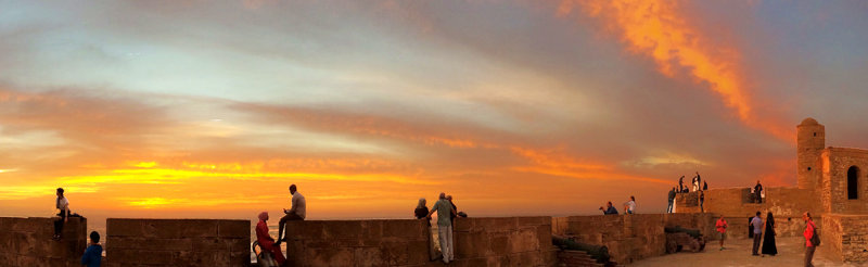 Sunset on the Ramparts of Castelo Real de Mogador