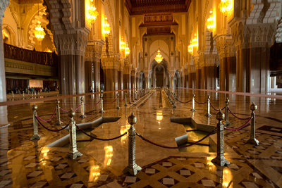 Interior Hassan II Mosque