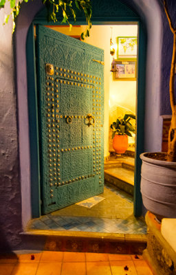 Welcoming Door at Dar Meziana