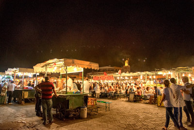 The night market in Marrakech