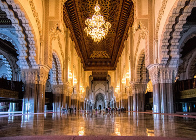 Beautiful Hassan II Mosque Interior