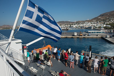 The Ferry from Athens to Santorini