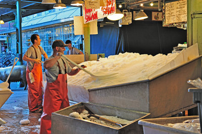 Icing Up at Pike Place Market