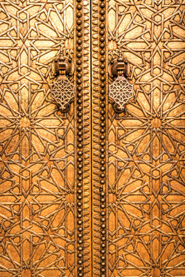 Door Detail of Royal Palace of Fez (Dar el Makhzen) 