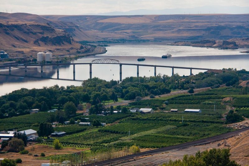 Columbia River & Sam Hill Memorial Bridge