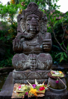 Statue of Ganesha, Alam Indah villa, Ubud