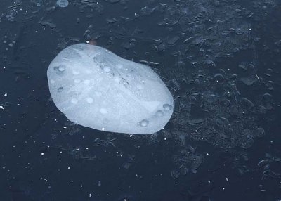 30 ice blob in a dark sea