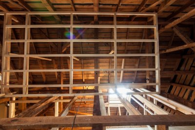 Second floor hallway ceiling