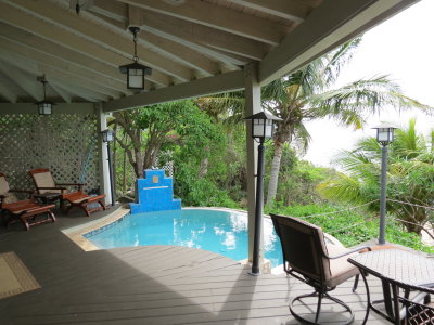 Our private deck and pool