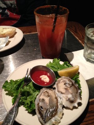 Oysters and Bloody Mary