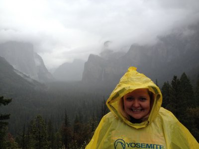 Me in my stylish Yosemite rain poncho