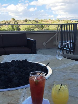 Happy Hour on hotel rooftop