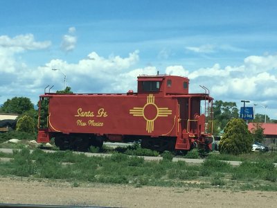 Santa Fe train car