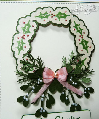 Holly Wreath Christmas Card - Close-up of Wreath.jpg