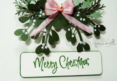 Holly Wreath Christmas Card - Close-up of Sentiment.jpg