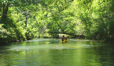 Kayaking Hatchet Creek