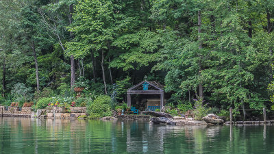 Across the lake