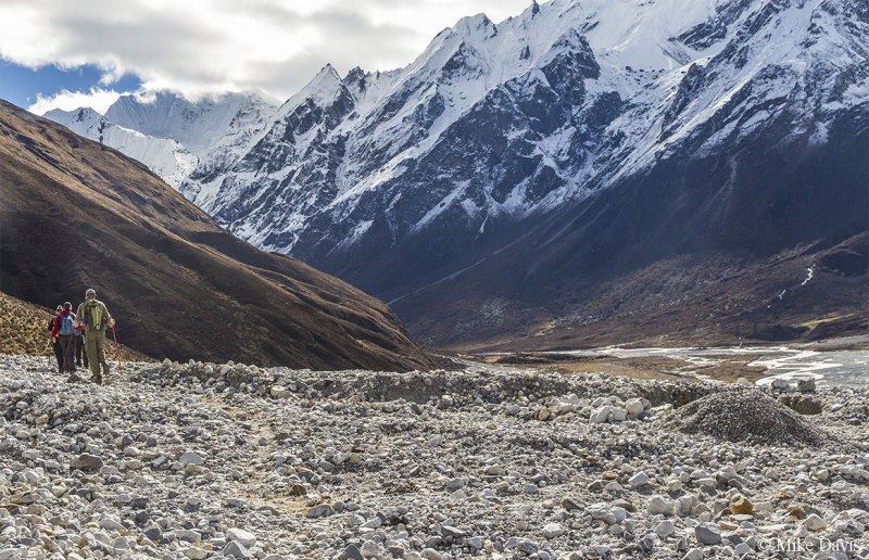 Trekking up the Langtang valley