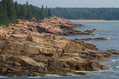 Maine Coastline - Sandbeach in the background
