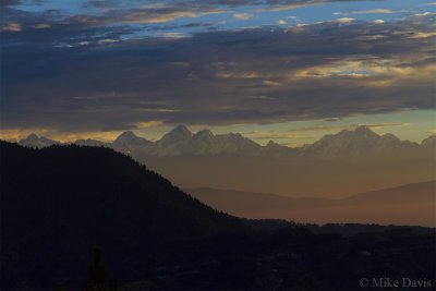 Sunrise in middle Himalayas