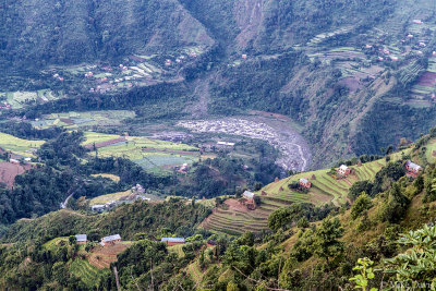 Terraced farms in the middle Himalayas