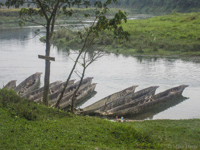 Boats on the Rapti River