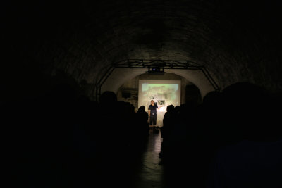 Inside a World War II bomb shelter