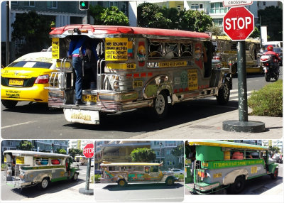 Jeepney. The most popular form of public transportation http://en.wikipedia.org/wiki/Jeepney