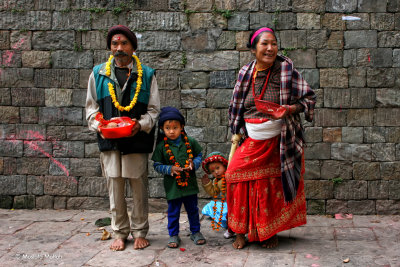 Family in DakshinKali Temple | Nepal