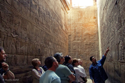 Listening to a Story | Luxor Temple, Upper Egypt