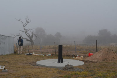 Observatory day - a misty start