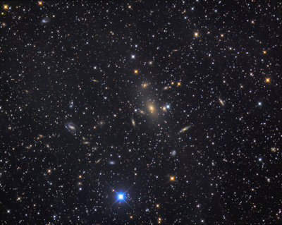 ABELL 805 Galaxy Cluster in Pavo - Full Frame