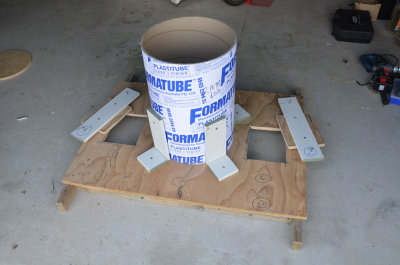 Formatube form work for concrete support pier