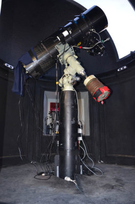 Scope mounted and cameras ready