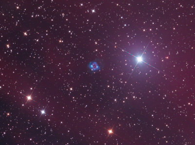 Longmore 3 Planetary nebula in Puppis (close up)