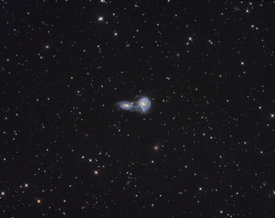 ARP 271 Galaxies about to collide - Full Frame
