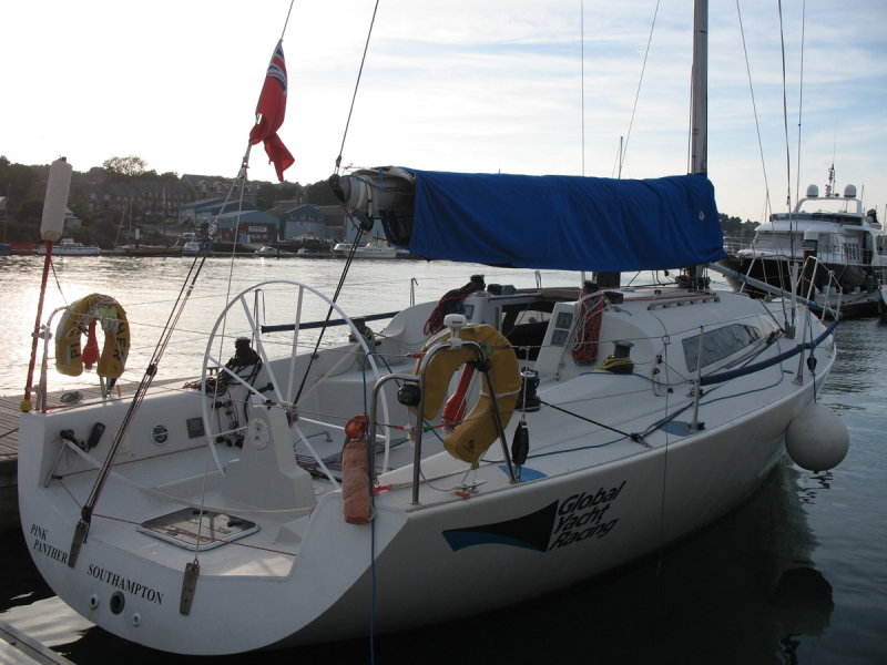 Pink Panther, Reflex 38. Our main training boat for the Yachtmaster programme.